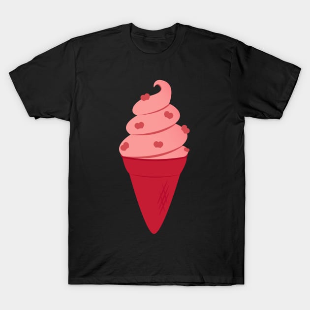 Heart Ice Cream T-Shirt by UpPastMidnight